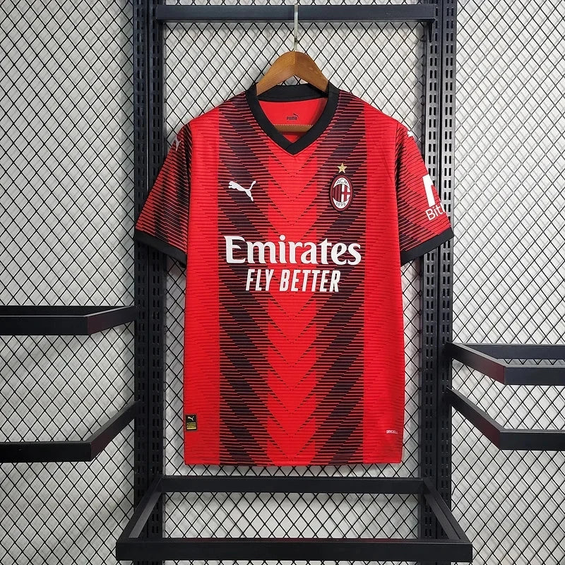 AC Milan 23/24 Home Jersey 1 Работен Ден Доставка!