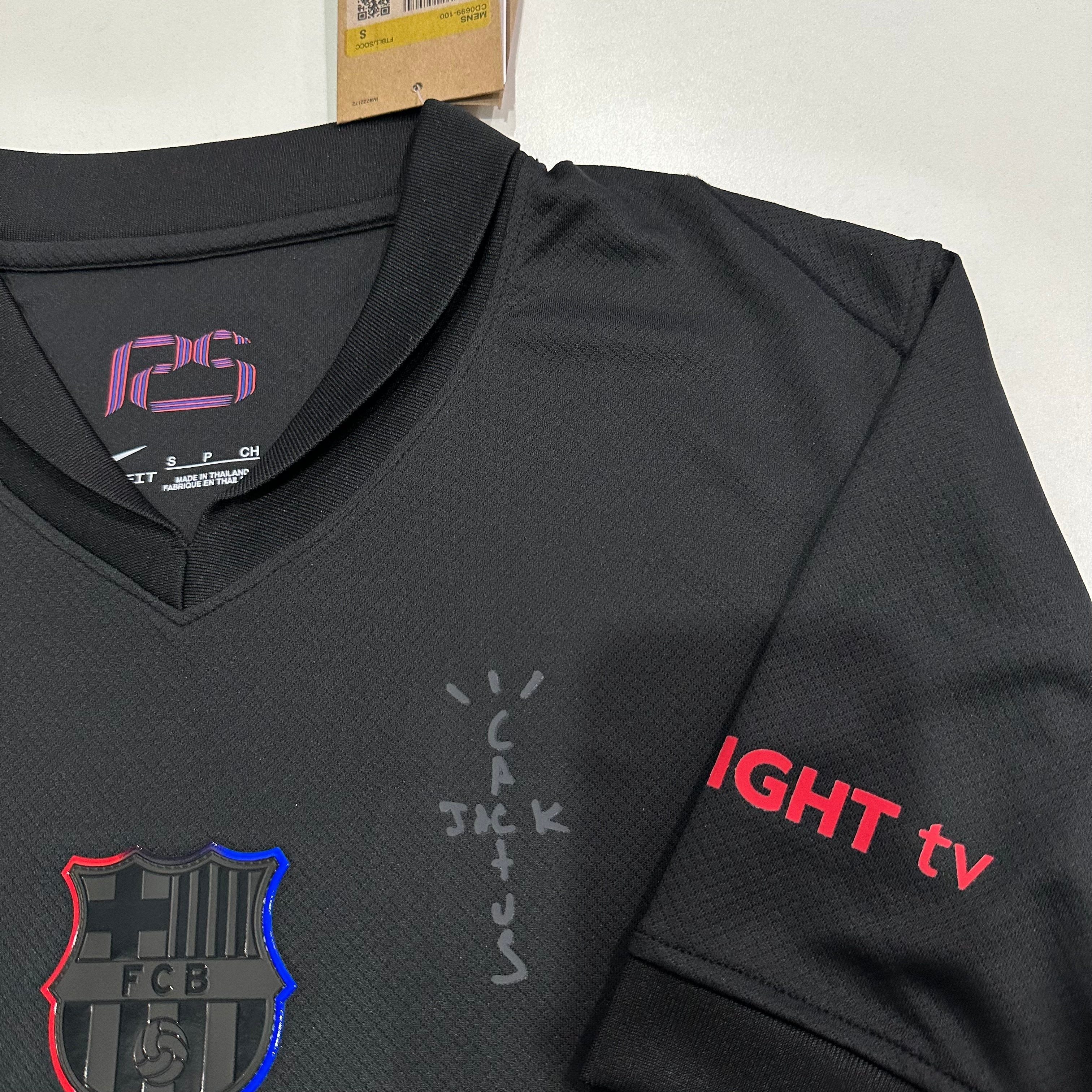 Barcelona X Travis Scott 24-25 Home Kit Black