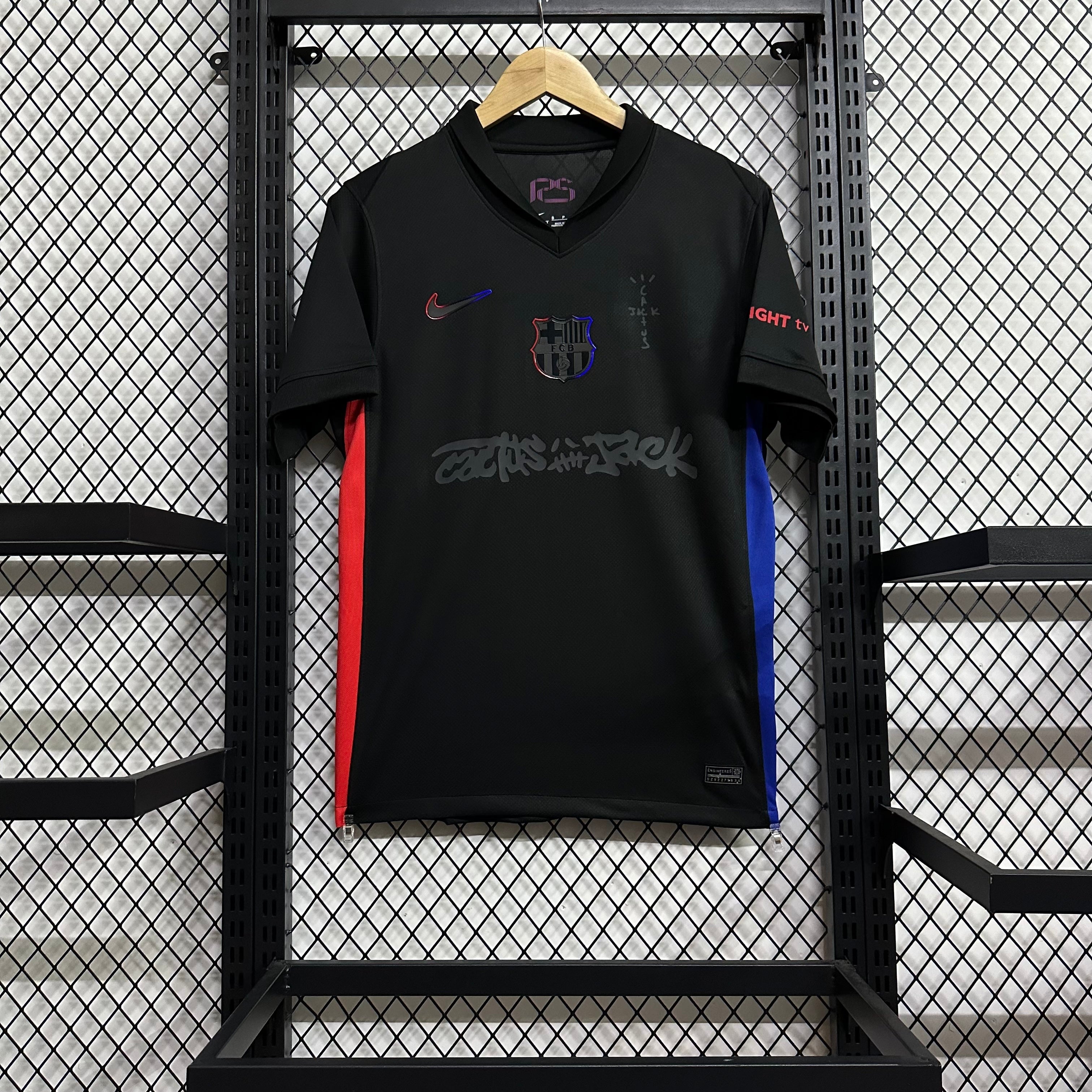 Barcelona X Travis Scott 24-25 Home Kit Black