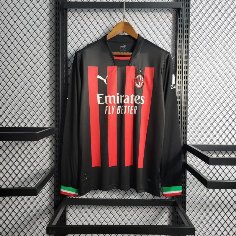 AC Milan 22/23 Home Long Sleeve Kit