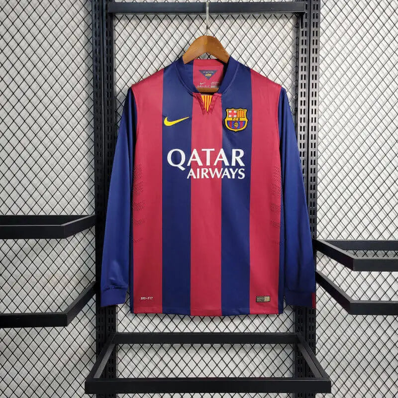 Barcelona 14/15 Home Long Sleeve Kit 1 Работен Ден Доставка