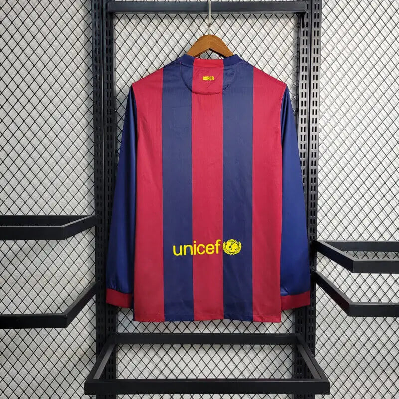 Barcelona 14/15 Home Long Sleeve Kit 1 Работен Ден Доставка