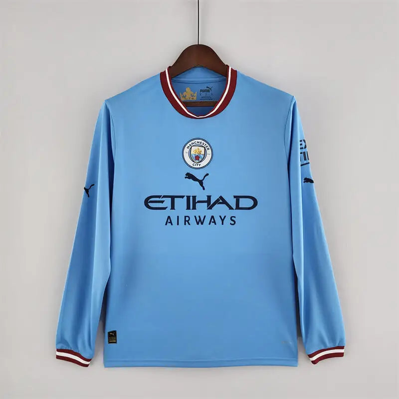 Manchester City 22/23 Home Long Sleeve Kit