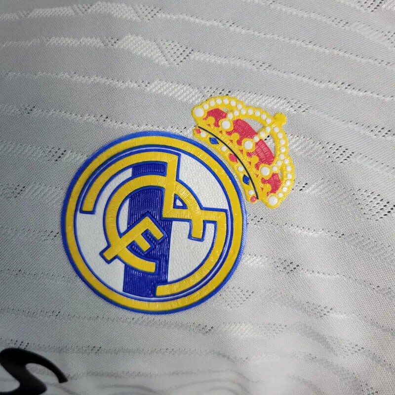 Real Madrid Player 23/24 Home Long Sleeve Kit - Bellingham 5 /UEFA 14 patch/ 1 Работен Ден Доставка