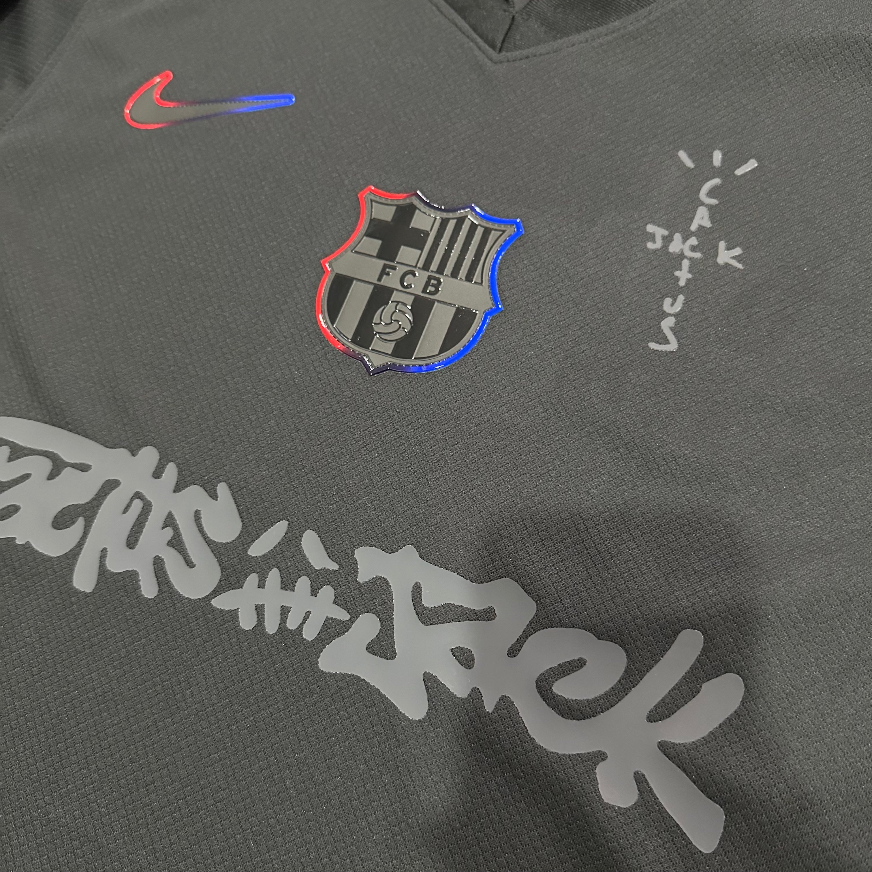 Barcelona X Travis Scott 24-25 Home Kit Black