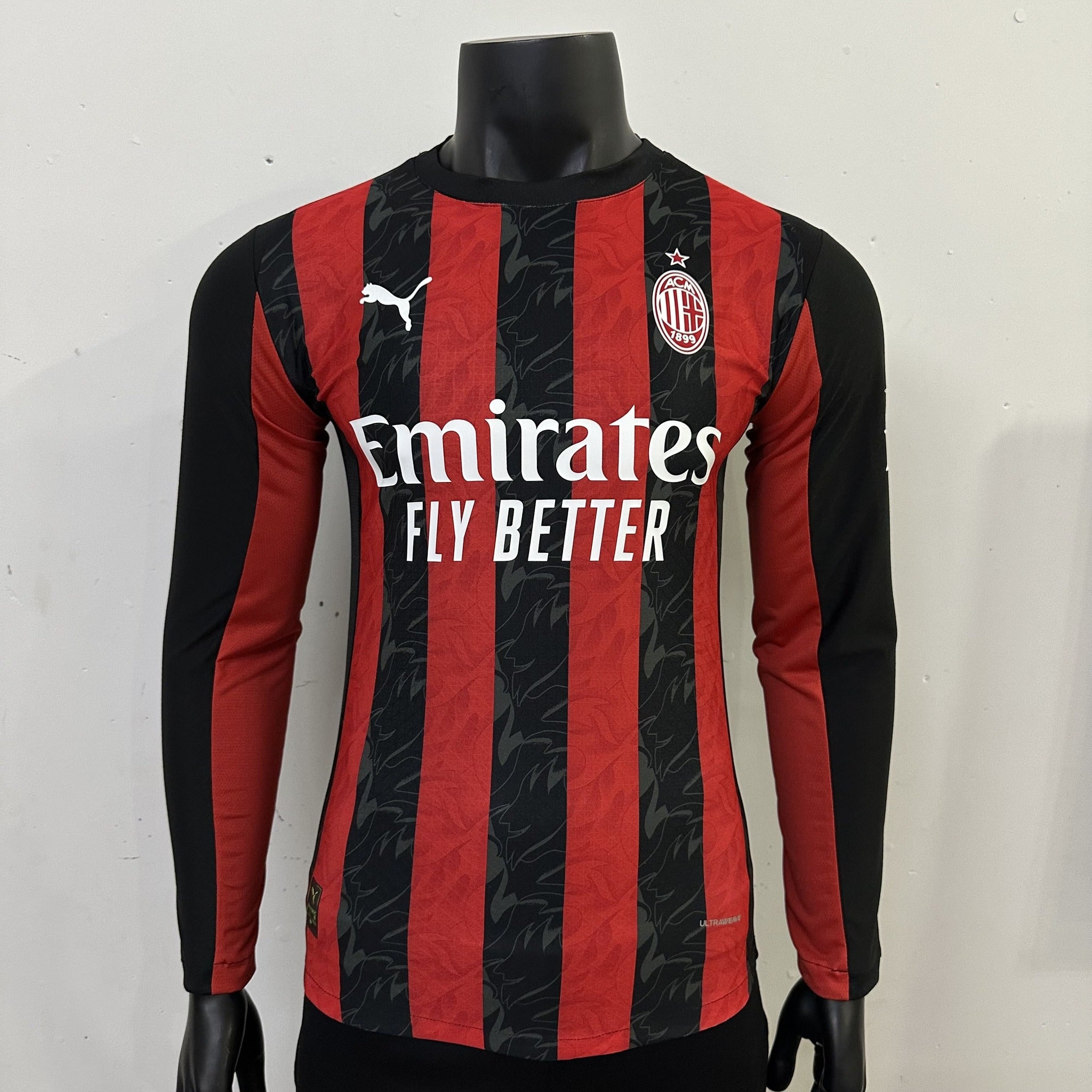 AC Milan Player 25/26 Home Long Sleeve Kit – image 3